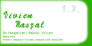 vivien maszal business card